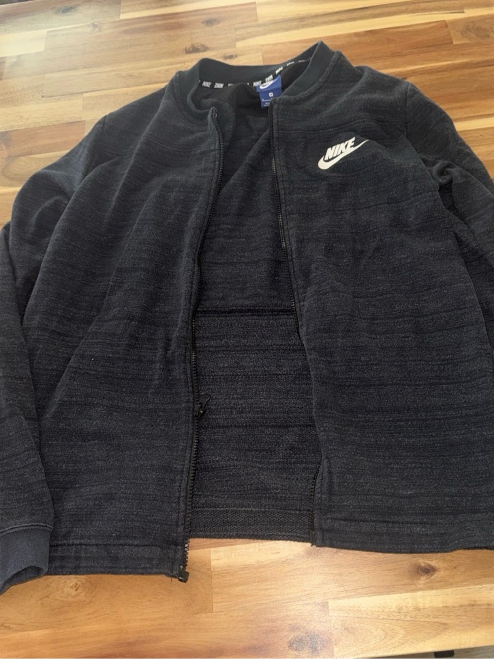 Nike Men's Zip-Up Sweater Jacket - Dark Gray